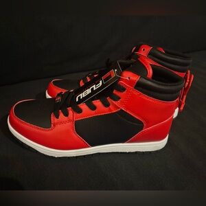 FUBU Black and Red High-Top Sneakers